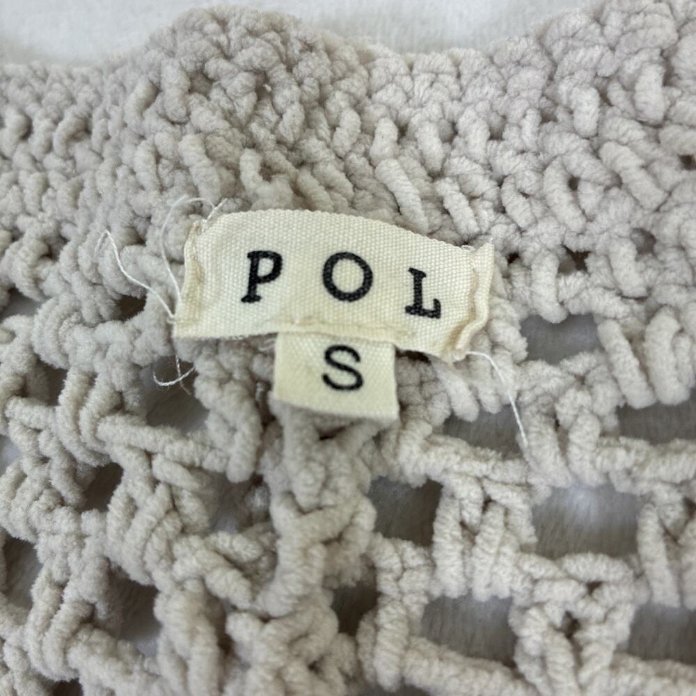 POL Granny Square Crochet Cardigan Sweater Tan, Prpl, Blue, Pink Boho Sz Small - Picture 6 of 11